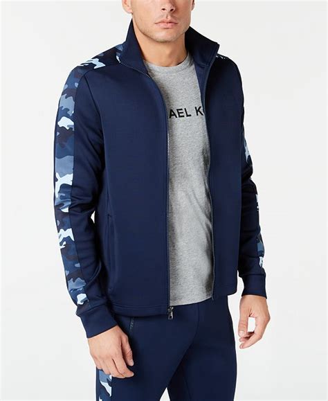 michael kors mens camo jacket|Michael Kors tracksuit men's.